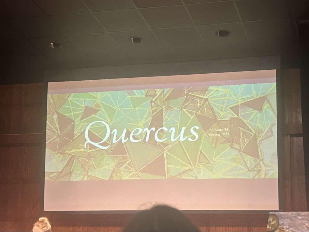 A screen that says Quercus.